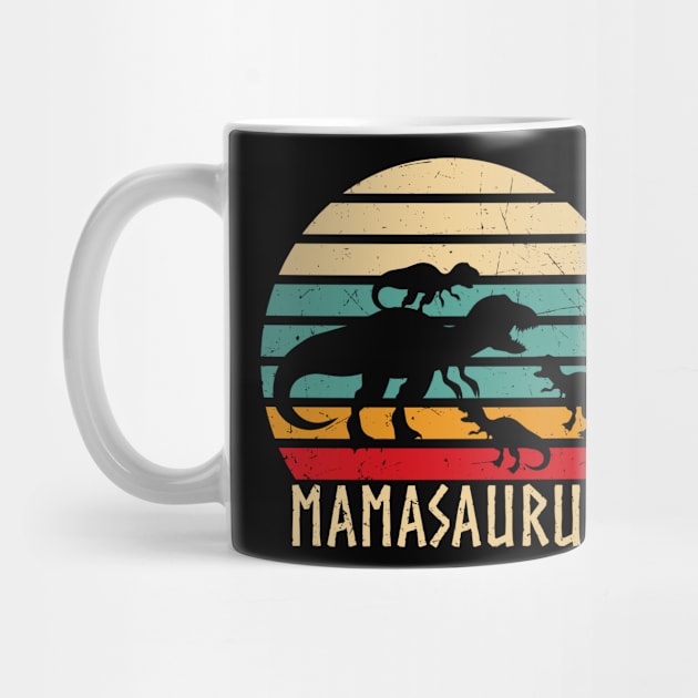 Mamasaurus Funny Mothers Day Dinosaur Mom by Foxxy Merch